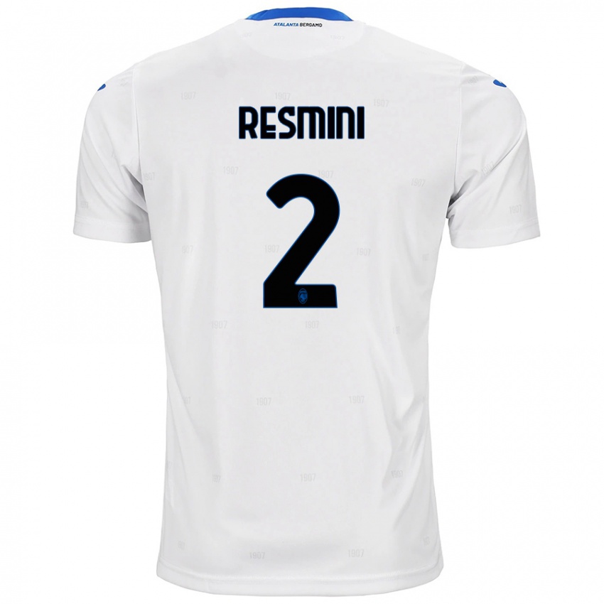 Uomo Maglia Martina Resmini #2 Bianco Kit Gara Away 2024/25 Maglietta