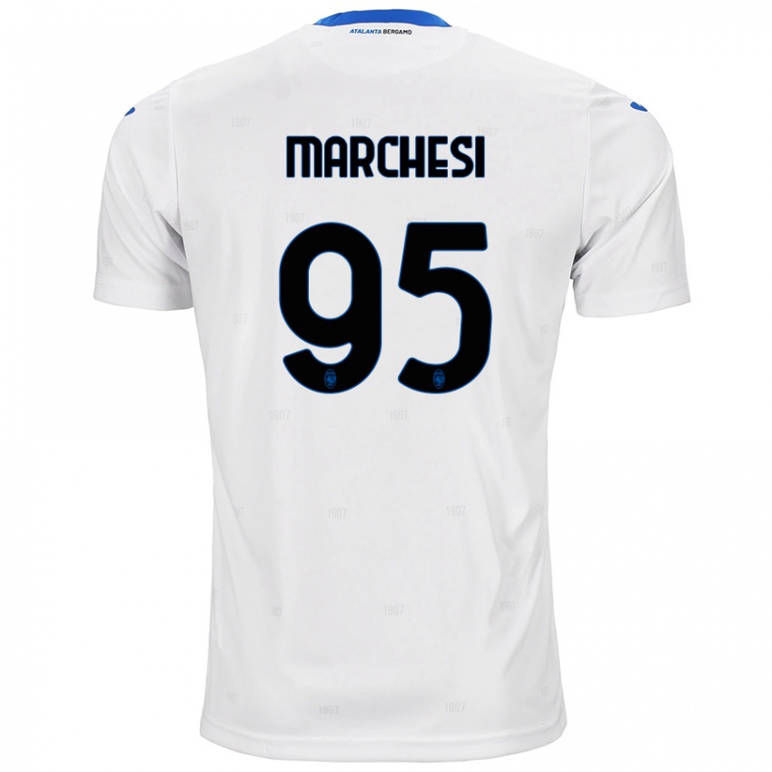 Uomo Maglia Silvia Marchesi #95 Bianco Kit Gara Away 2024/25 Maglietta