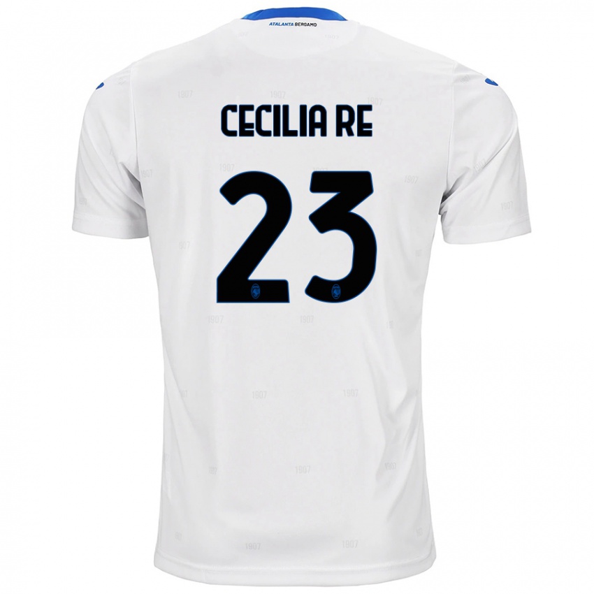 Uomo Maglia Cecilia Re #23 Bianco Kit Gara Away 2024/25 Maglietta