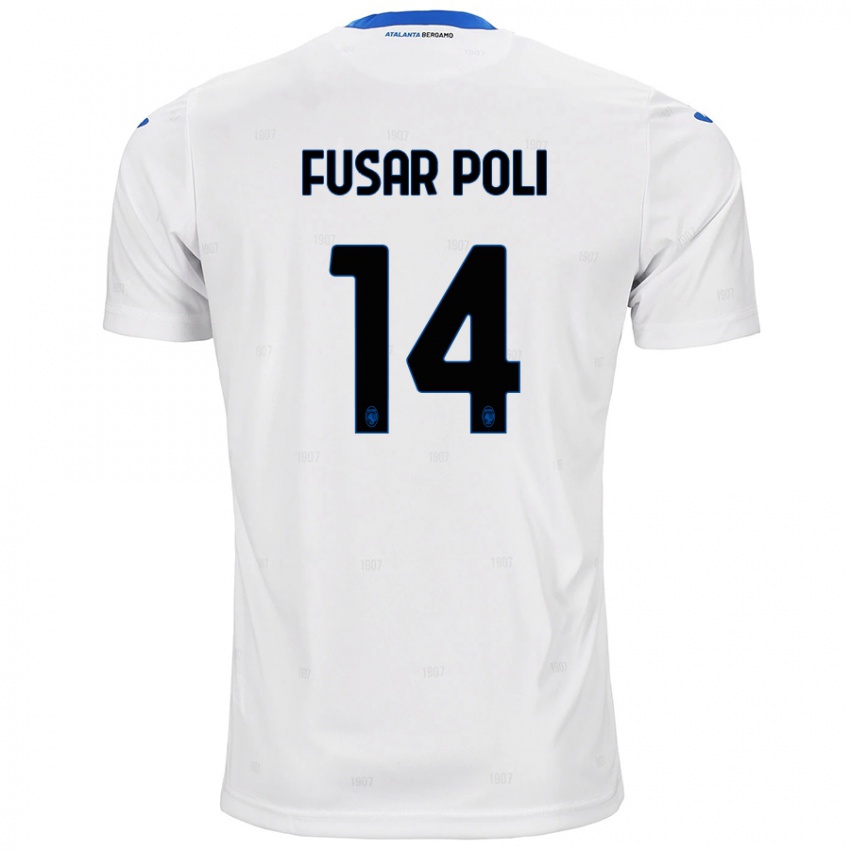 Uomo Maglia Giulia Fusar Poli #14 Bianco Kit Gara Away 2024/25 Maglietta