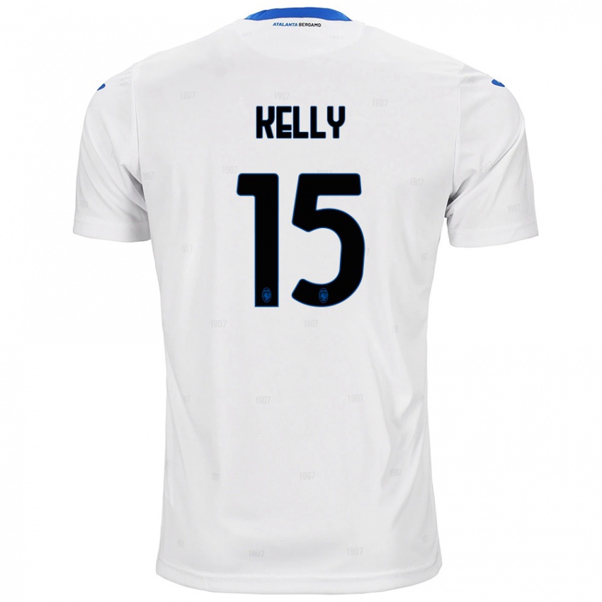 Uomo Maglia Maegan Kelly #15 Bianco Kit Gara Away 2024/25 Maglietta