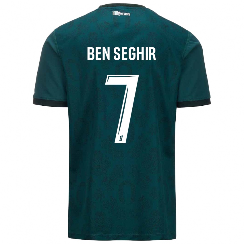 Uomo Maglia Eliesse Ben Seghir #7 Verde Scuro Kit Gara Away 2024/25 Maglietta