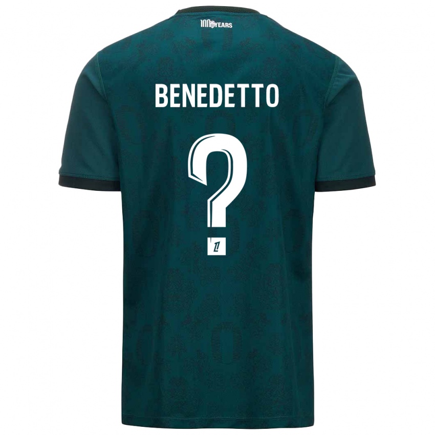 Uomo Maglia Antéo Benedetto #0 Verde Scuro Kit Gara Away 2024/25 Maglietta