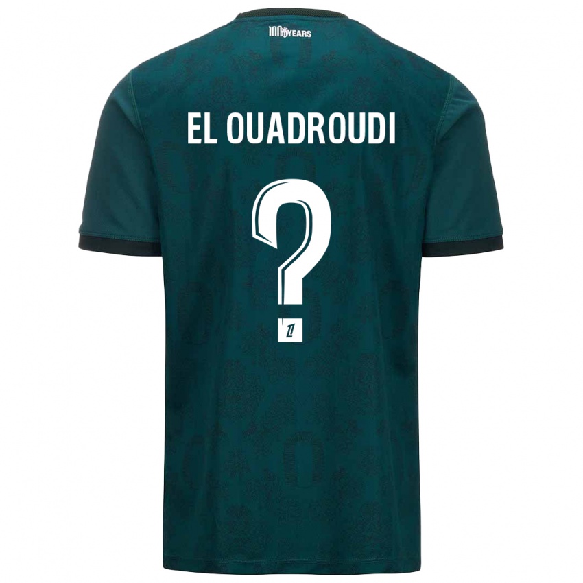 Uomo Maglia Imrane El Ouadroudi #0 Verde Scuro Kit Gara Away 2024/25 Maglietta