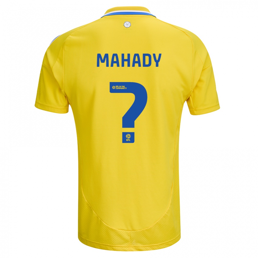 Uomo Maglia Rory Mahady #0 Giallo Blu Kit Gara Away 2024/25 Maglietta