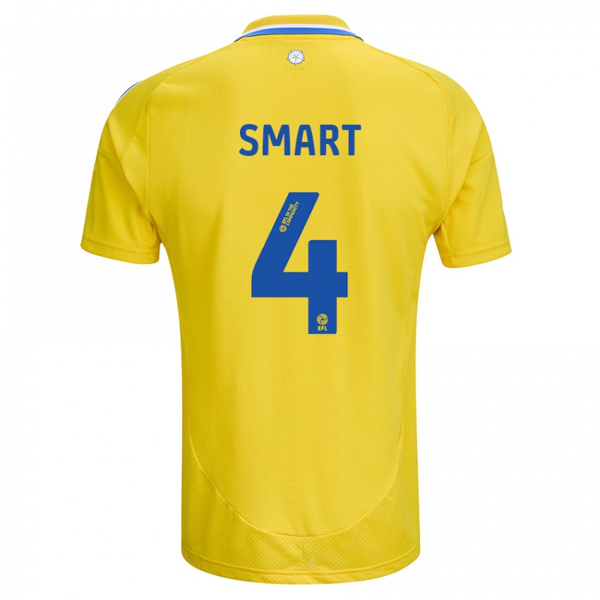 Uomo Maglia Olivia Smart #4 Giallo Blu Kit Gara Away 2024/25 Maglietta