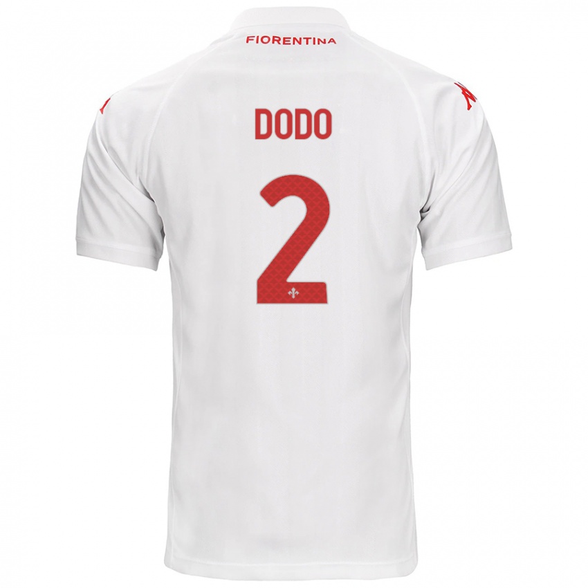 Uomo Maglia Dodô #2 Bianco Kit Gara Away 2024/25 Maglietta