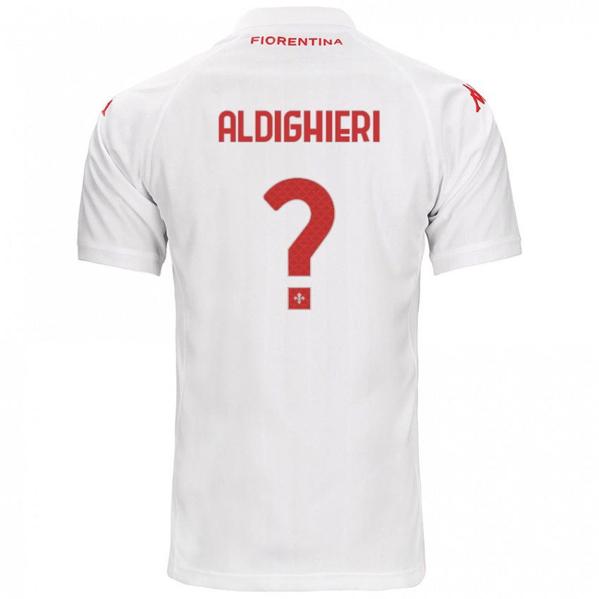 Uomo Maglia Benedetto Aldighieri #0 Bianco Kit Gara Away 2024/25 Maglietta