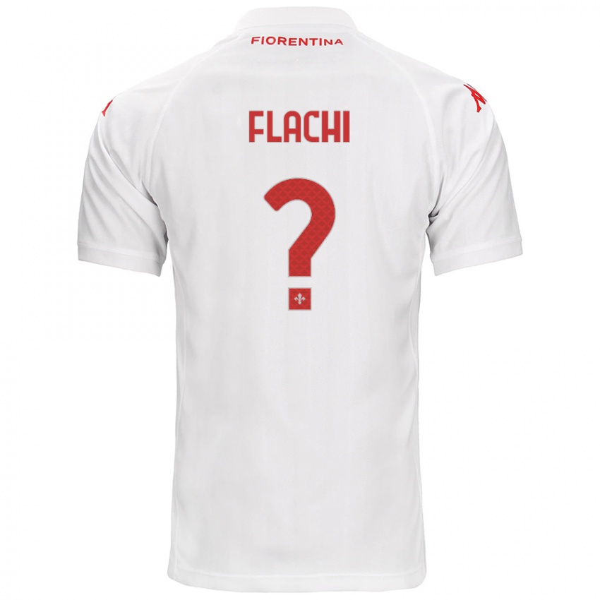 Uomo Maglia Tommaso Flachi #0 Bianco Kit Gara Away 2024/25 Maglietta