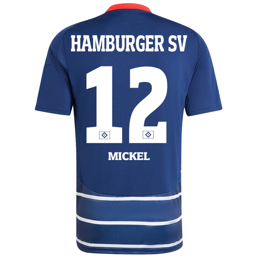 Uomo Maglia Tom Mickel #12 Blu Scuro Kit Gara Away 2024/25 Maglietta