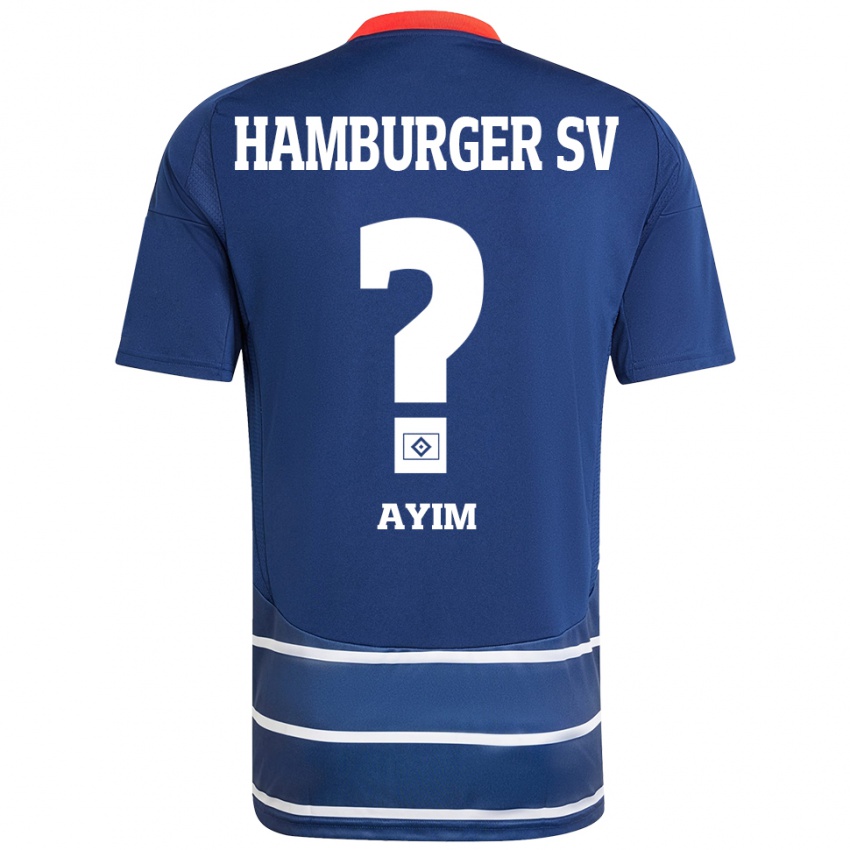 Uomo Maglia Andi Ayim #0 Blu Scuro Kit Gara Away 2024/25 Maglietta