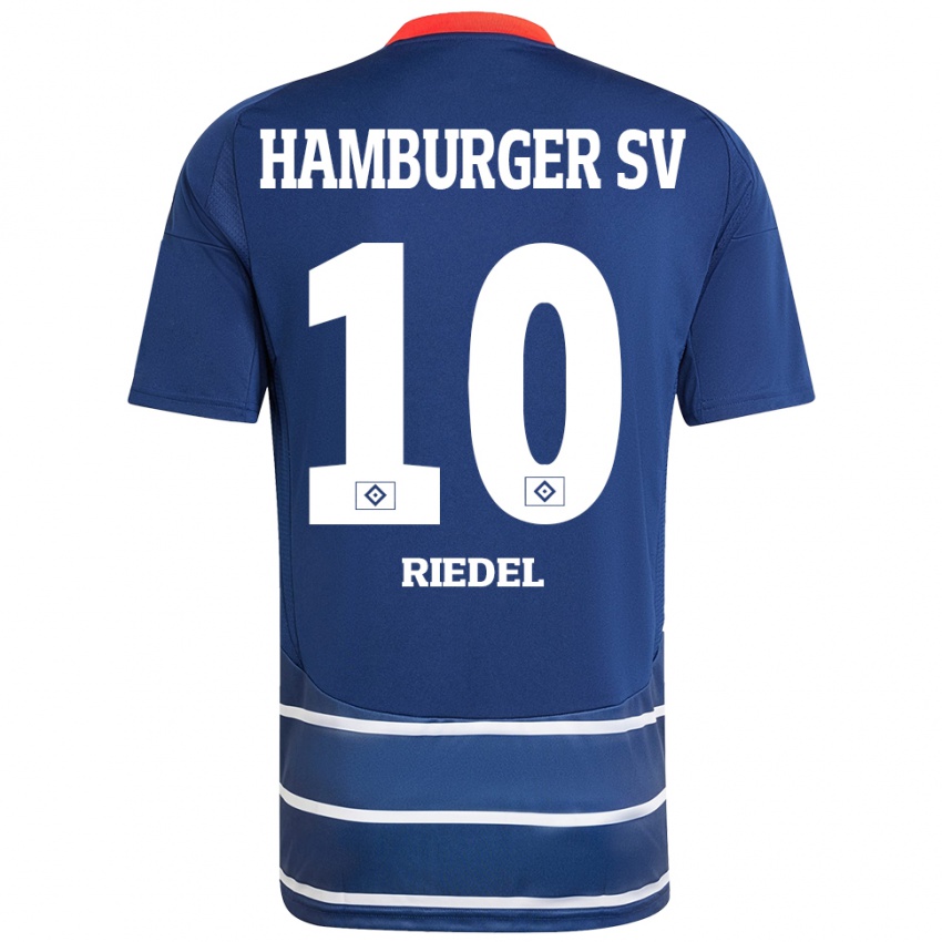 Uomo Maglia Arnaud Riedel #10 Blu Scuro Kit Gara Away 2024/25 Maglietta