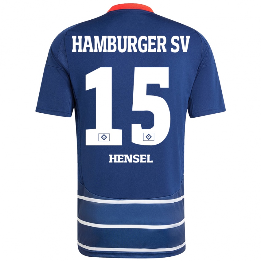 Uomo Maglia Janoah Hensel #15 Blu Scuro Kit Gara Away 2024/25 Maglietta