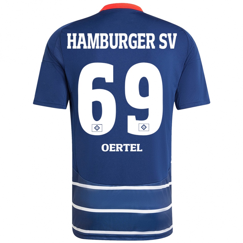 Uomo Maglia Jan Oertel #69 Blu Scuro Kit Gara Away 2024/25 Maglietta