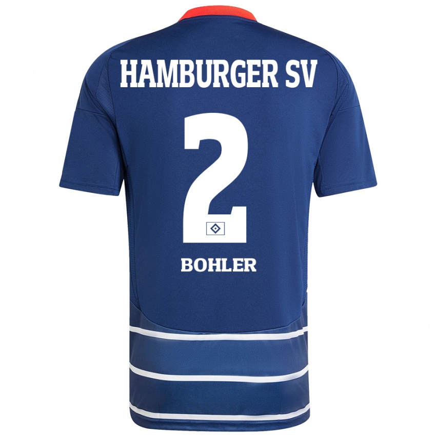 Uomo Maglia Annaleen Böhler #2 Blu Scuro Kit Gara Away 2024/25 Maglietta