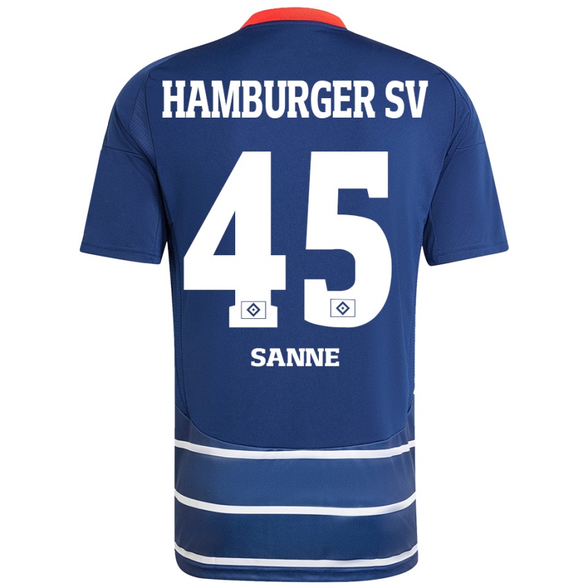 Uomo Maglia Tom Sanne #45 Blu Scuro Kit Gara Away 2024/25 Maglietta