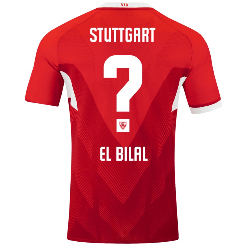 Uomo Maglia El Bilal Touré #0 Rosso Bianco Kit Gara Away 2024/25 Maglietta