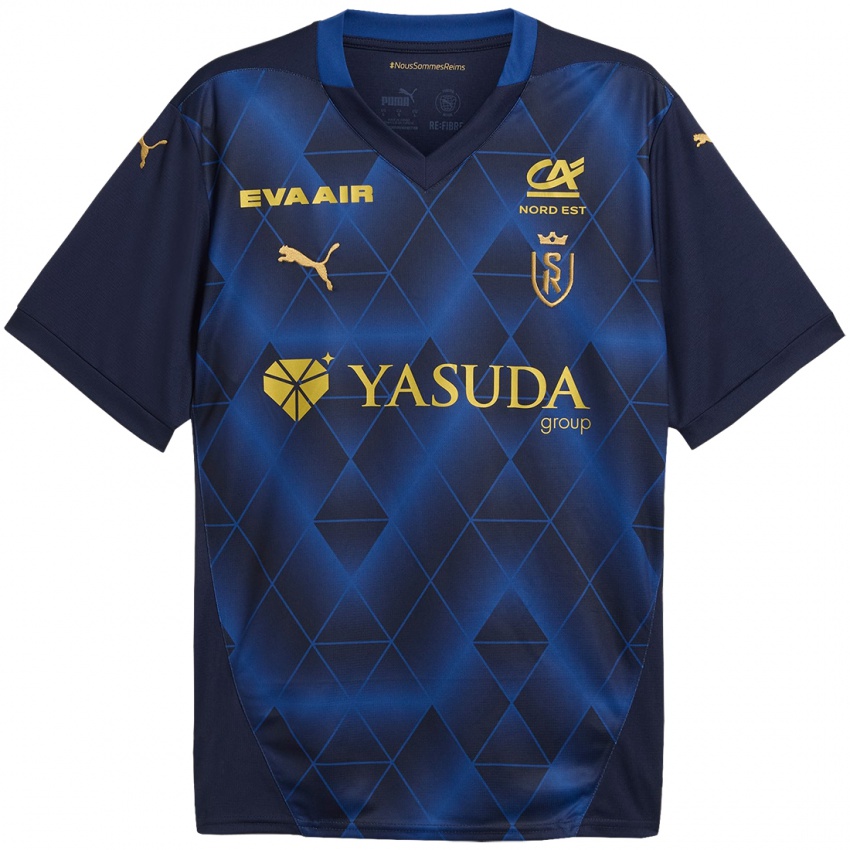 Uomo Maglia Il Tuo Nome #0 Blu Navy Kit Gara Away 2024/25 Maglietta