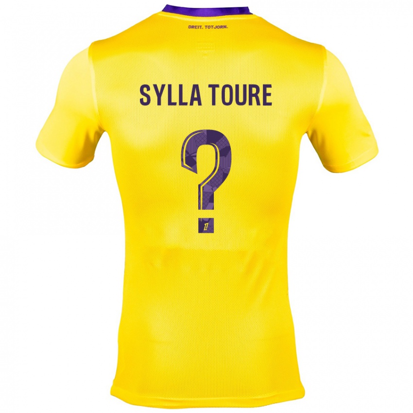 Uomo Maglia Ismael Sylla Touré #0 Giallo Viola Kit Gara Away 2024/25 Maglietta