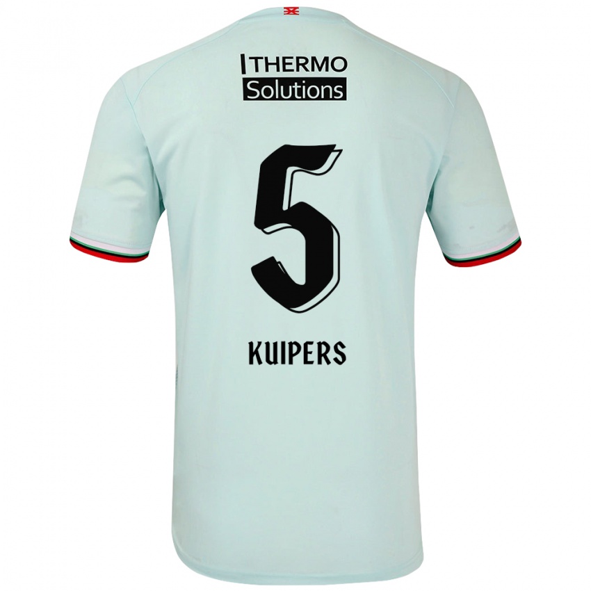 Uomo Maglia Bas Kuipers #5 Verde Chiaro Kit Gara Away 2024/25 Maglietta