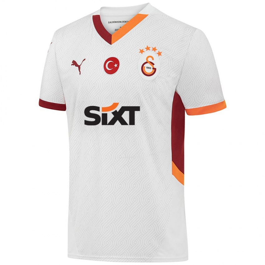 Uomo Maglia Tete #20 Bianco Giallo Rosso Kit Gara Away 2024/25 Maglietta