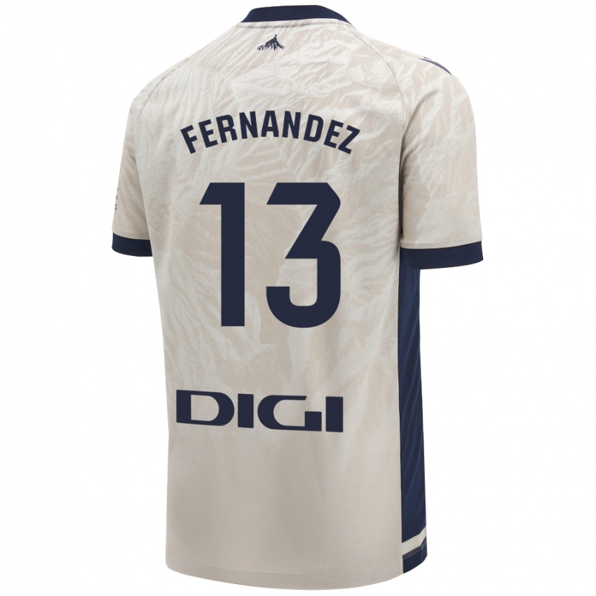 Uomo Maglia Aitor Fernández #13 Grigio Chiaro Kit Gara Away 2024/25 Maglietta