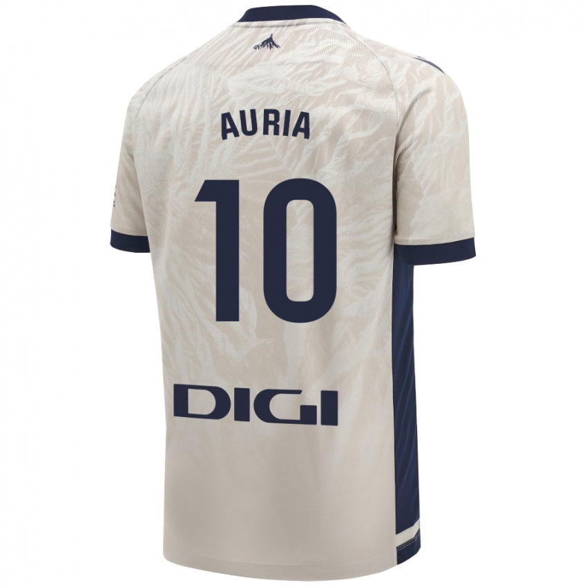 Uomo Maglia Miguel Auria #10 Grigio Chiaro Kit Gara Away 2024/25 Maglietta