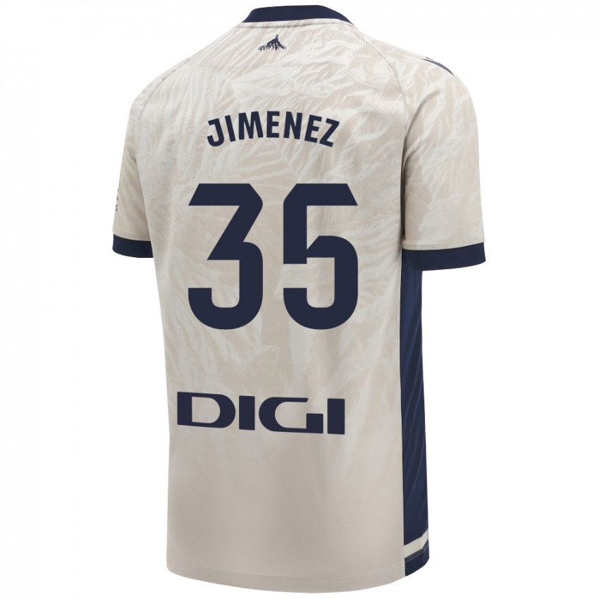 Uomo Maglia Álex Jimenez #35 Grigio Chiaro Kit Gara Away 2024/25 Maglietta