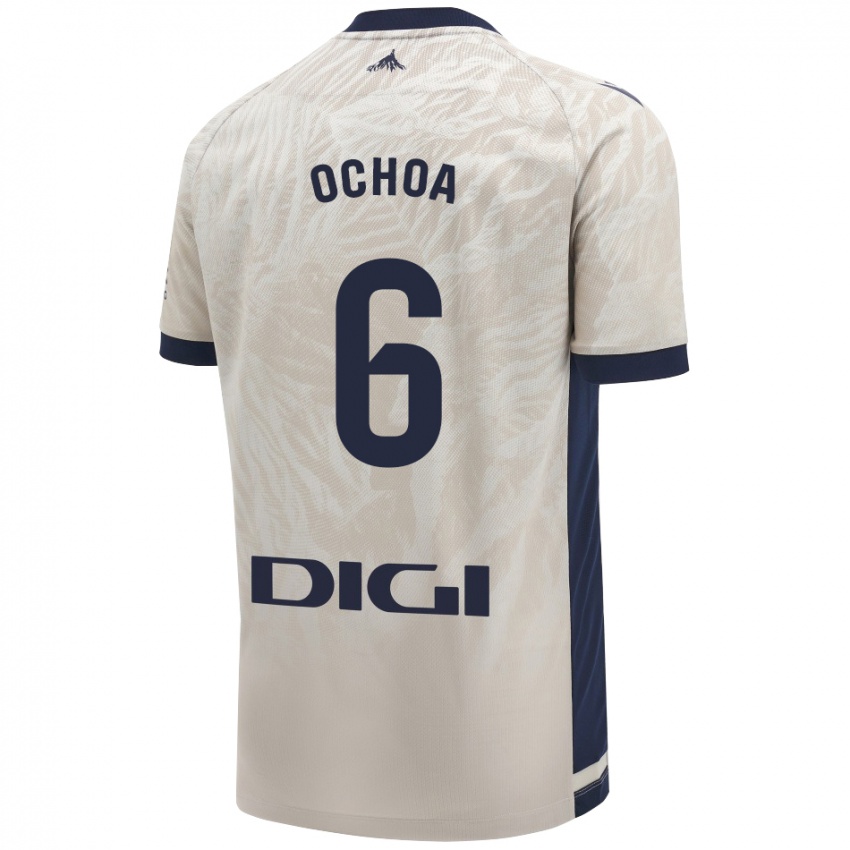 Uomo Maglia Celia Ochoa Ibañez #6 Grigio Chiaro Kit Gara Away 2024/25 Maglietta