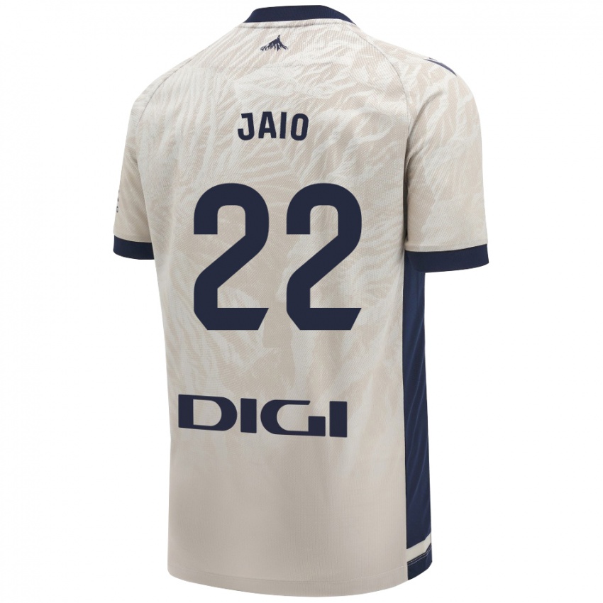 Uomo Maglia Jaione Larraiotz Senosiain #22 Grigio Chiaro Kit Gara Away 2024/25 Maglietta