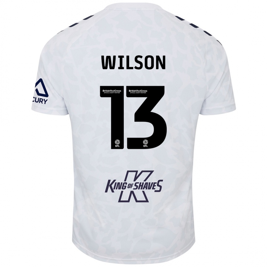 Uomo Maglia Ben Wilson #13 Bianco Kit Gara Away 2024/25 Maglietta