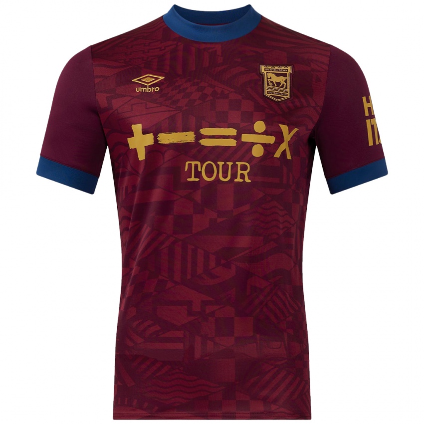 Uomo Maglia Il Tuo Nome #0 Marrone Kit Gara Away 2024/25 Maglietta