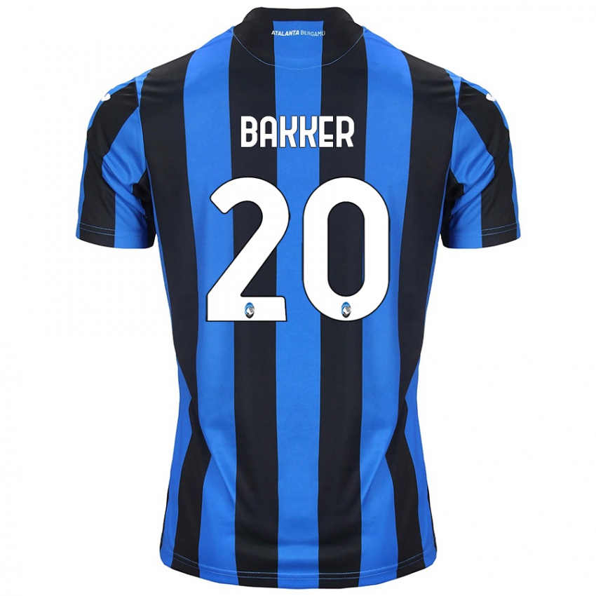 Donna Maglia Mitchel Bakker #20 Blu Nero Kit Gara Home 2024/25 Maglietta