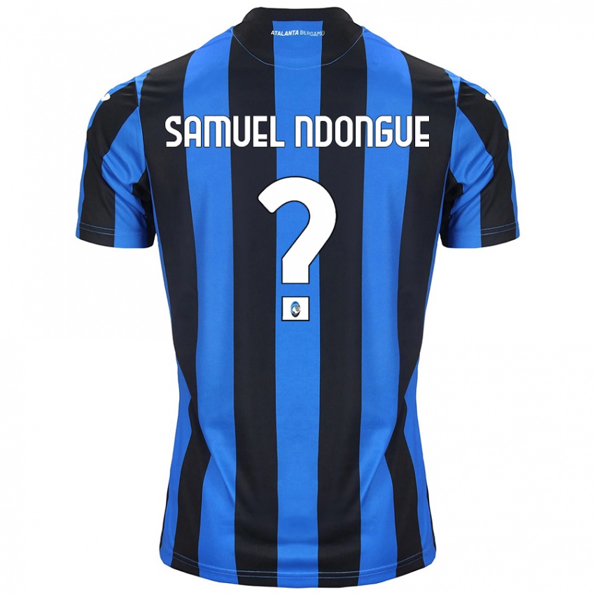 Donna Maglia Frederick Samuel Ndongue #0 Blu Nero Kit Gara Home 2024/25 Maglietta