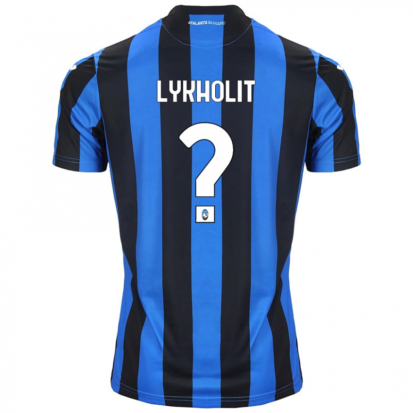 Donna Maglia Ivan Lykholit #0 Blu Nero Kit Gara Home 2024/25 Maglietta