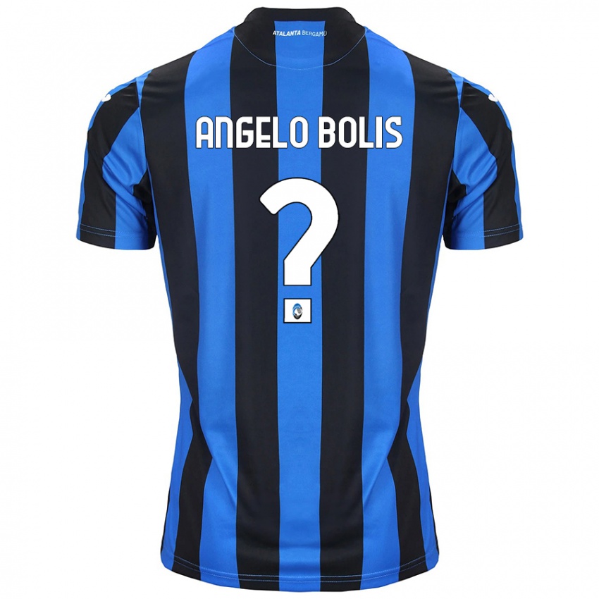 Donna Maglia Tommaso Angelo Bolis #0 Blu Nero Kit Gara Home 2024/25 Maglietta