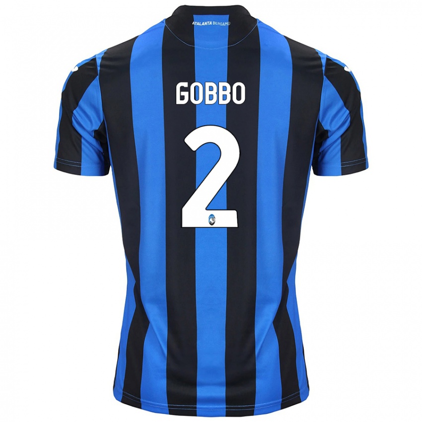 Donna Maglia Luca Gobbo #2 Blu Nero Kit Gara Home 2024/25 Maglietta