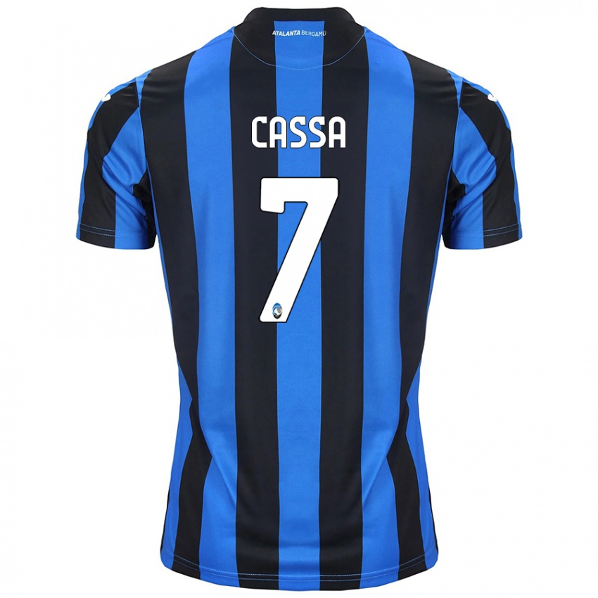 Donna Maglia Federico Cassa #7 Blu Nero Kit Gara Home 2024/25 Maglietta