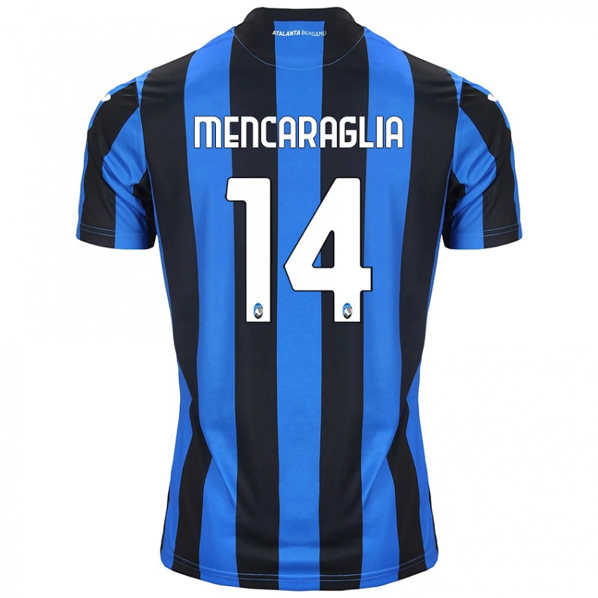 Donna Maglia Filippo Mencaraglia #14 Blu Nero Kit Gara Home 2024/25 Maglietta