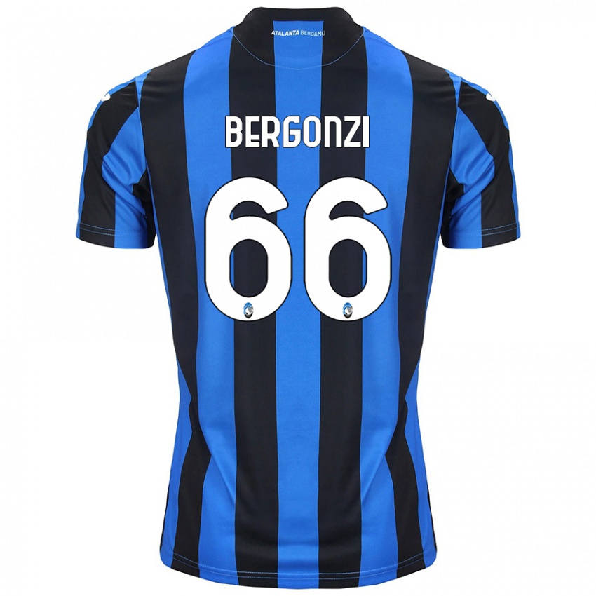 Donna Maglia Federico Bergonzi #66 Blu Nero Kit Gara Home 2024/25 Maglietta