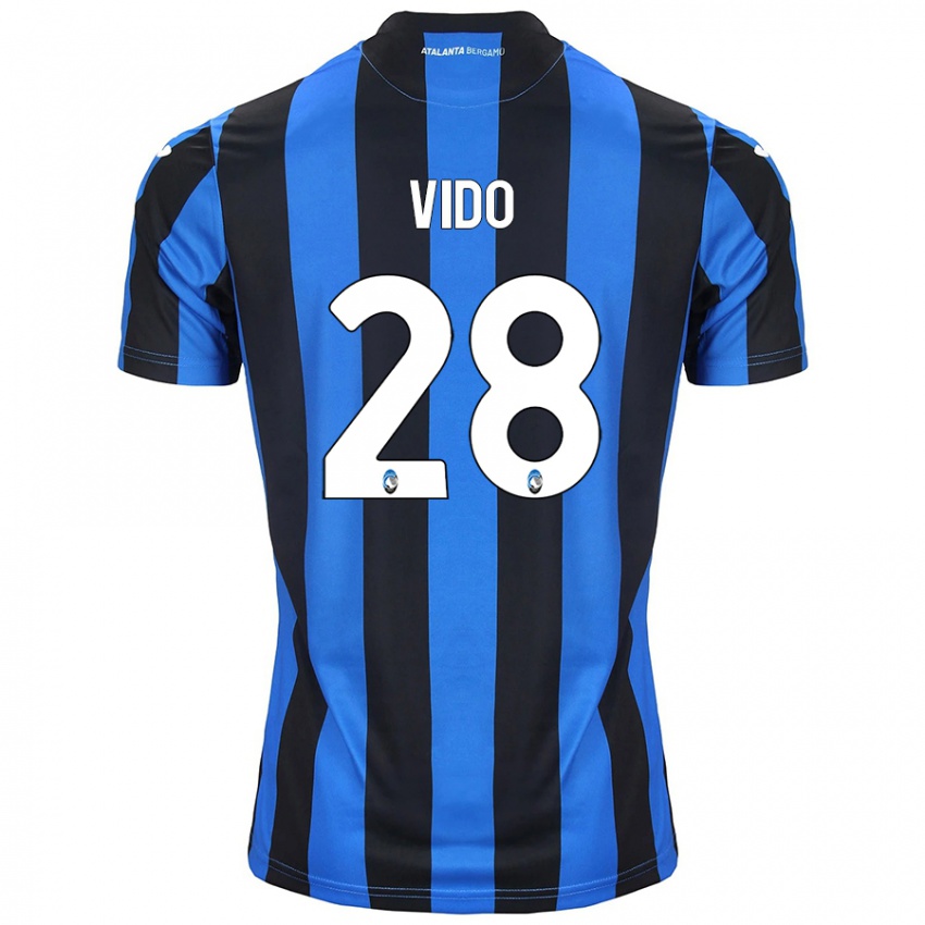 Donna Maglia Luca Vido #28 Blu Nero Kit Gara Home 2024/25 Maglietta