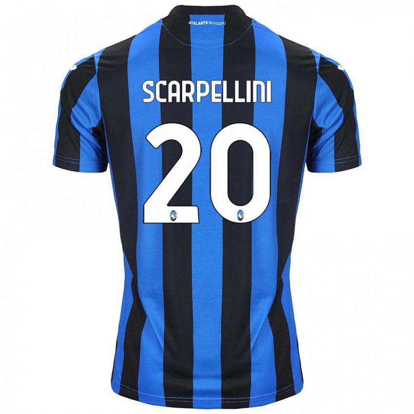 Donna Maglia Andrea Scarpellini #20 Blu Nero Kit Gara Home 2024/25 Maglietta