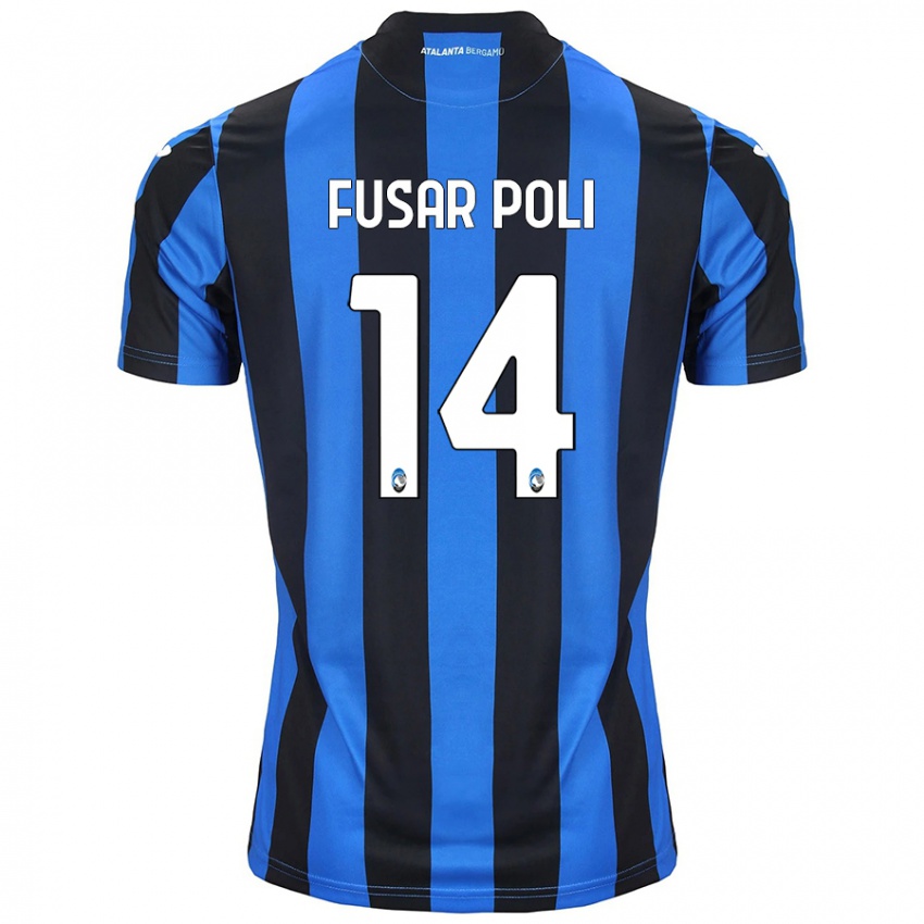 Donna Maglia Giulia Fusar Poli #14 Blu Nero Kit Gara Home 2024/25 Maglietta