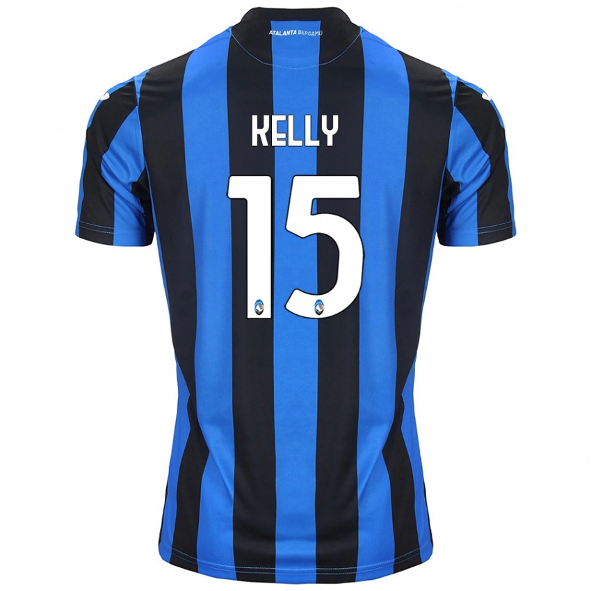 Donna Maglia Maegan Kelly #15 Blu Nero Kit Gara Home 2024/25 Maglietta