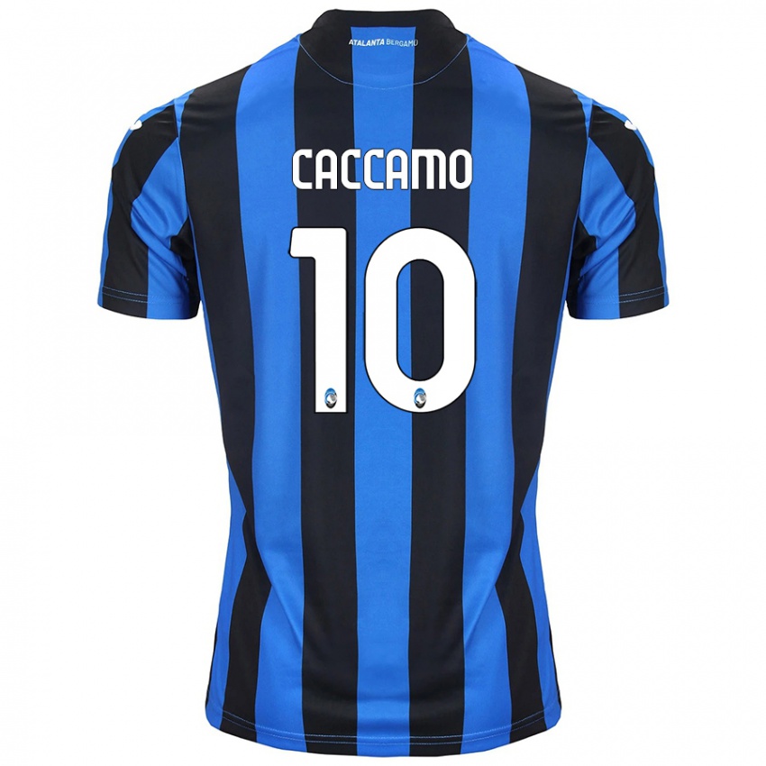 Donna Maglia Patrizia Caccamo #10 Blu Nero Kit Gara Home 2024/25 Maglietta