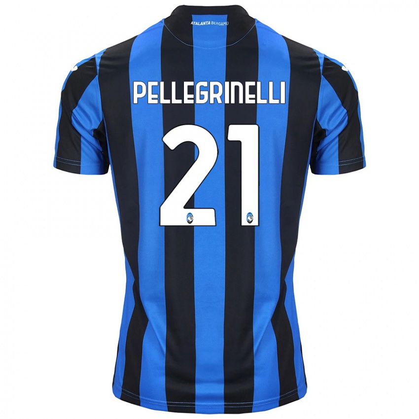 Donna Maglia Giorgia Pellegrinelli #21 Blu Nero Kit Gara Home 2024/25 Maglietta