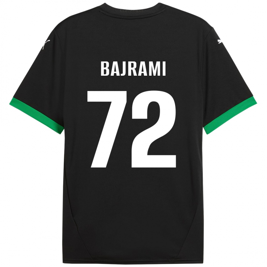 Donna Maglia Nedim Bajrami #72 Nero Verde Scuro Kit Gara Home 2024/25 Maglietta