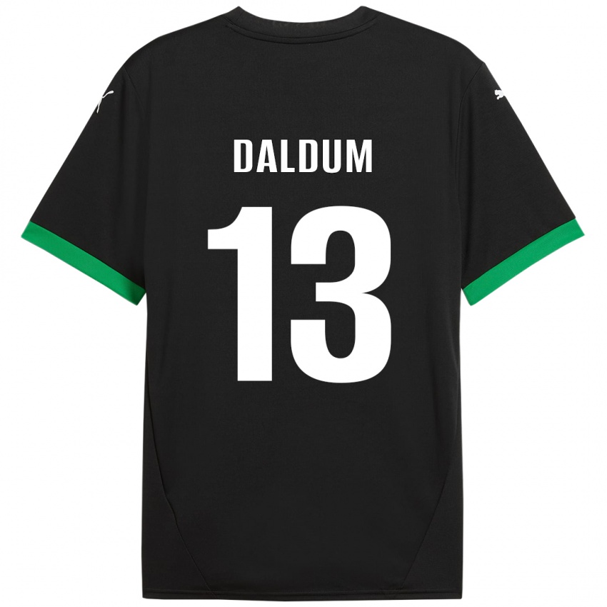 Donna Maglia Sonosi Daldum #13 Nero Verde Scuro Kit Gara Home 2024/25 Maglietta