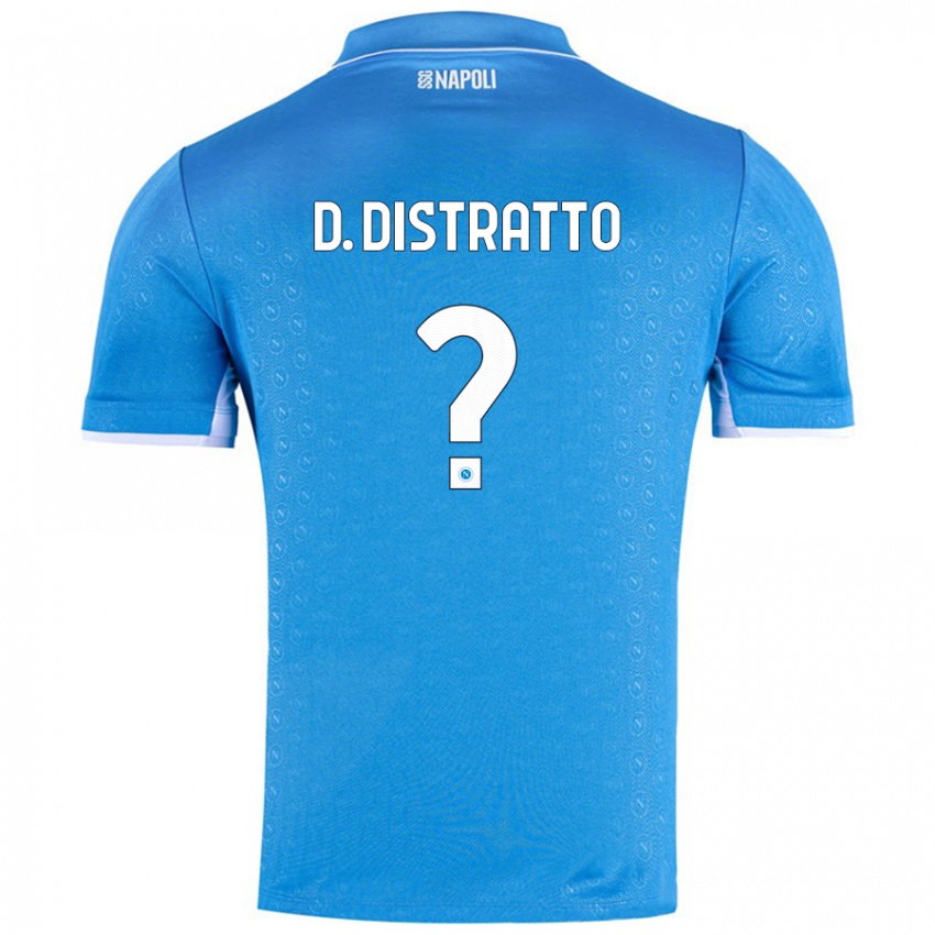 Donna Maglia Donato Distratto #0 Azzurro Cielo Kit Gara Home 2024/25 Maglietta