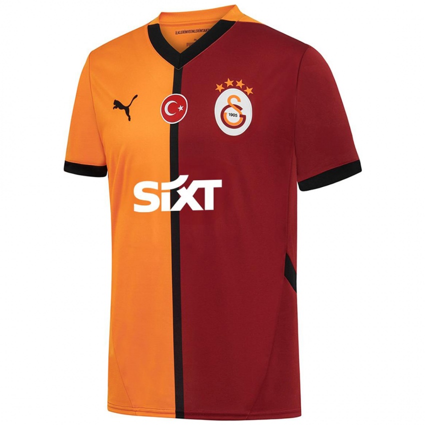 Donna Maglia Kerem Demirbay #8 Giallo Rosso Kit Gara Home 2024/25 Maglietta